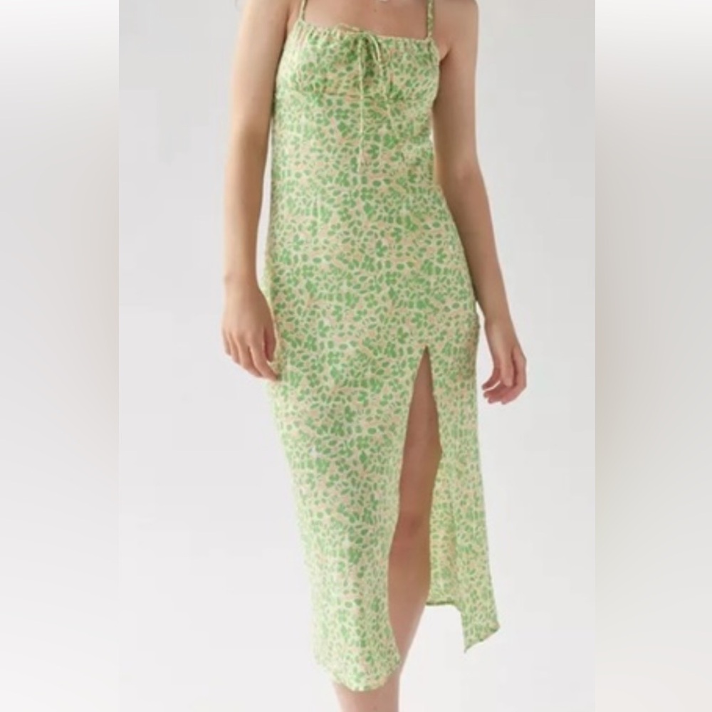 Kiss the Sky Slit Midi Dress
